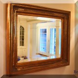 D11. Beveled glass mirror. 28&rdquo;h x 32&rdquo;d 